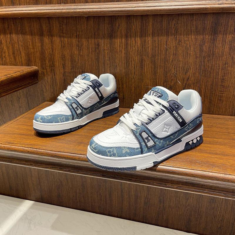 Spring Men's Shoes New Casual Soft-soled Color Matching Sports Shoes Low-top Breathable Non-slip Board Shoes