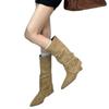 Autumn and Winter New Long Boots for Women, Thick High Heels and Thick Soles, But Large Size Fashion Knight Boots for Women