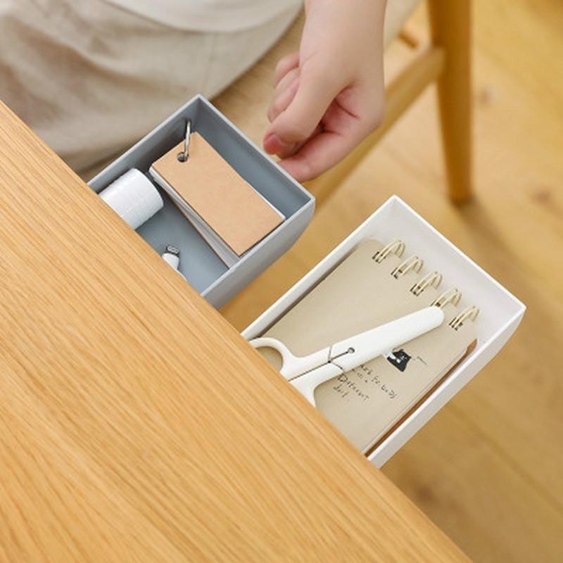 Creative Drawer Storage Box Paste Type Kitchen Gadgets Organizer Under The Table Storage Rack Storag