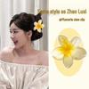 Large Plumeria Hair Claw Clip for Women - Perfect for Beach Photos