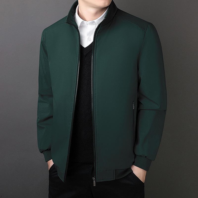 Men's Winter Stand Collar Cotton Jacket (2025): Thickened, Warm, Casual Outerwear for Middle-Aged and Elderly Men.