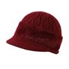 Hat Female rabbit fur fleece thickened knitted hat Warm elderly ear hat Winter cold resistant versatile wool hat