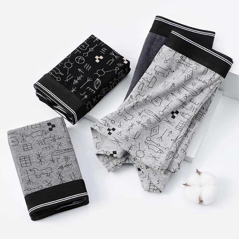 

LangSha Men s Breathable Cotton Boxer Briefs