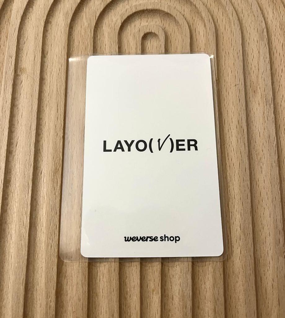 [USED] V Taehyung Layover Weverse 4-Pack Bonus Trading Card