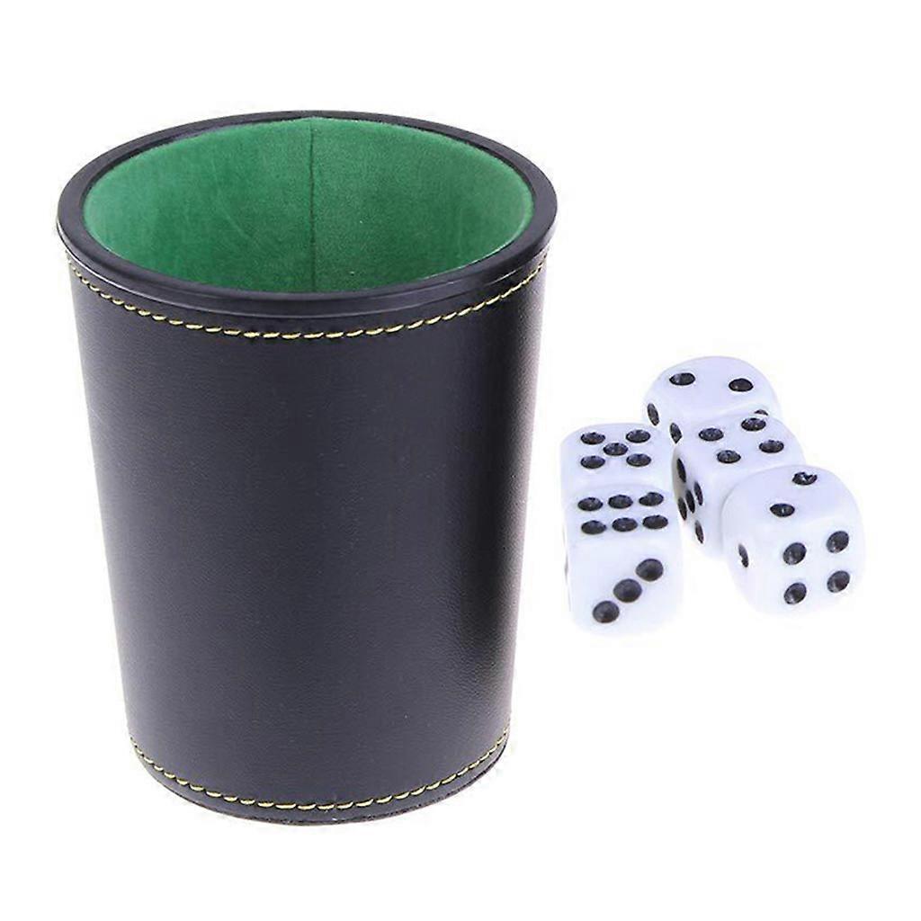 1 Piece Dice Cup High Quality PU Leather Stable Sturdy Comfortable Hand Feeling Dice Cup Tool For Board Games