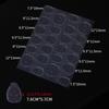 24PCS Nail Glue Sticker Resin Flexible Waterproof Breathable False Nail Tips for Women Girls