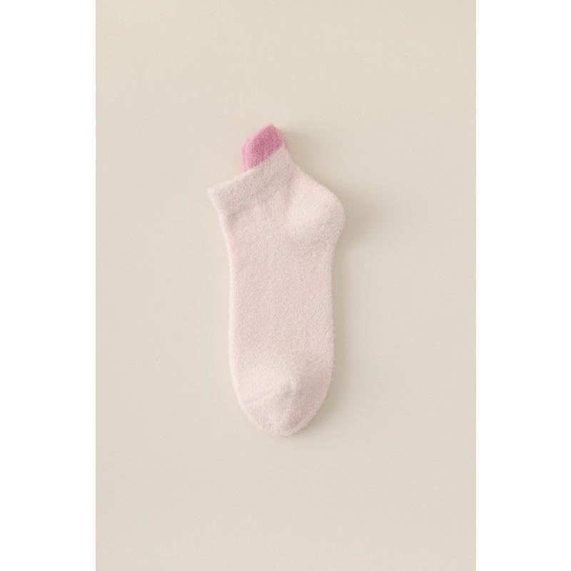 Women's Autumn and Winter Fleece, Australian Fleece, Casual, Versatile, Color-matching, Non-fading, Boat Socks, Floor Socks