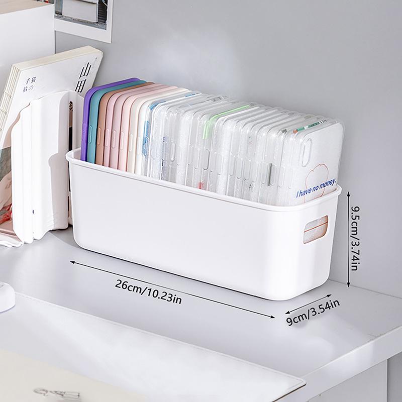 Grafted Eyelash Phone Case Storage Box Multi functional Cosmetics Organizer Big Capacity Holder Basket Desktop Shelf Stationery