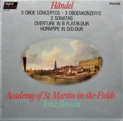 LP Record ACADEMY OF ST. MARTIN-IN-THE-FIELDS - Handel: 3 Oboe Concertos, 2 Sonatas 6514385 PHILIPS 1983 Netherland Classical Used