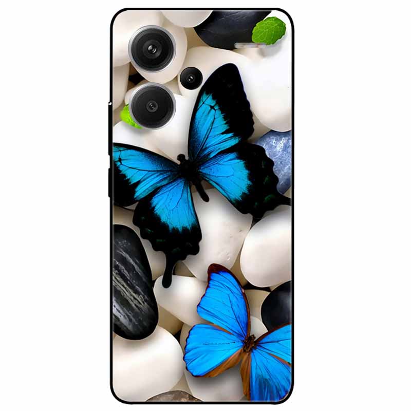 For Redmi Note 13 Pro Plus 5G Pro+ Case Soft Black Painted Cats TPU Funda For Xiaomi Redmi Note 13 Pro 5G Note13 Silicone Cover
