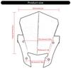 Multifunctional Aluminium Alloy Front Windscreen Blockers Deflector Fairing for MT-07/MT07 Long Rides and Daily Commutes