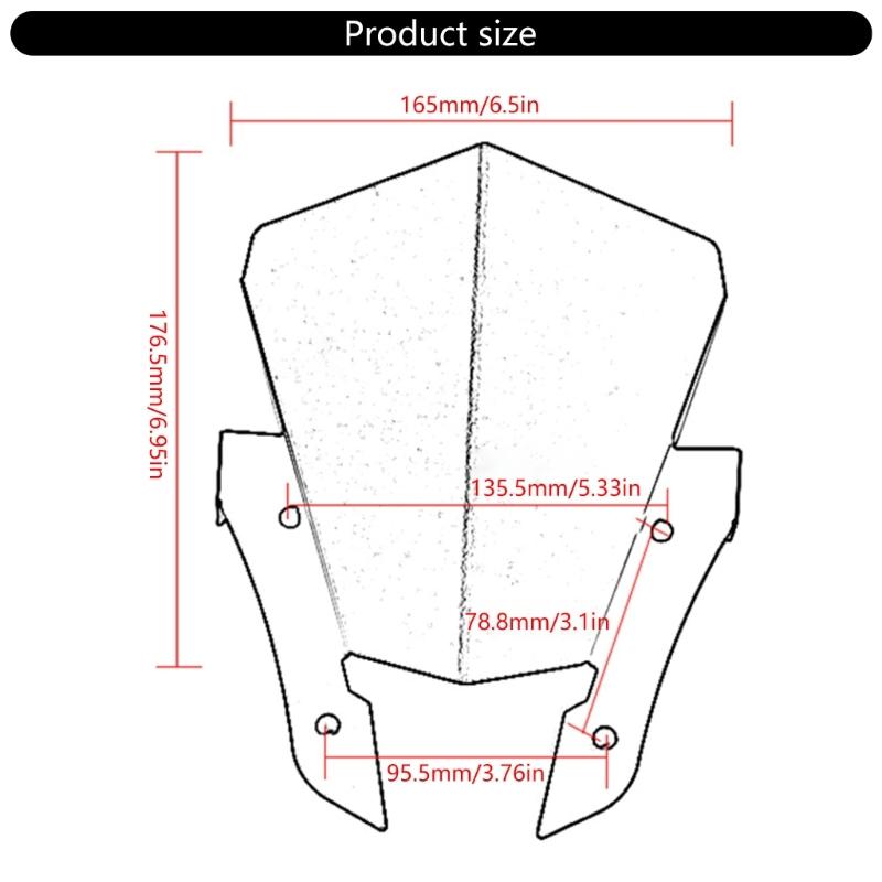 Multifunctional Aluminium Alloy Front Windscreen Blockers Deflector Fairing for MT-07/MT07 Long Rides and Daily Commutes