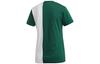 Adidas T Shirts Women's Green Crew Neck Moderate Straight Fit GJ6584