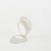 Vintage Black White Geometric Resin Ring Irregular Shape Plastic Finger Ring Big Knuckle Ring Women Men