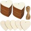 Heart-Shaped DIY Wood Slices for Valentine's and Christmas Decorations