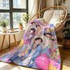 Starry Purple Rose Fantasy Blanket Soft And Comfortable Suitable For All Seasons Office Rest Blanket Air Conditioning Blanket Digital Printing