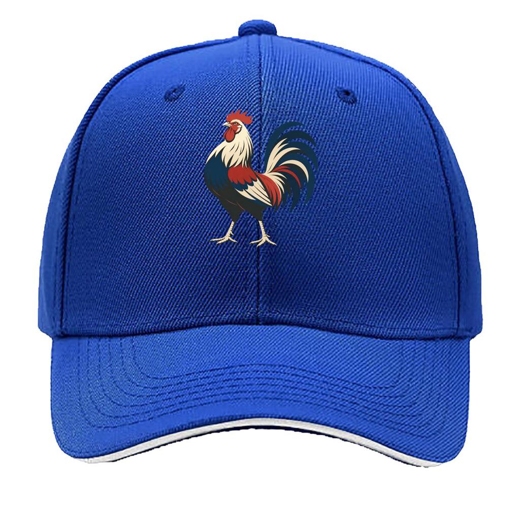 Retro Rooster Silhouette Farm Graphi Sandwich Baseball Cap Sun Cap Outdoor Workouts Hat