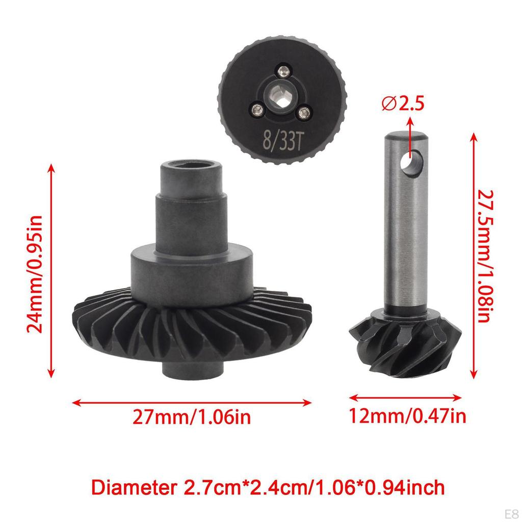 1/10 Mașină RC Angrenaje Ax Angrenaje Diferențiale Set Elicoidal pentru Vehicul cu Telecomandă