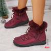 Thick Plush Winter Boots for Woman 2025 Non Slip Down Waterproof Snow Boots Women Plus Size 43 Warm Faux Fur Ankle Botas Mujer