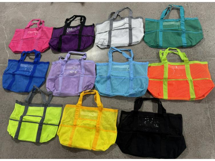 Large Capacity Mesh Beach & Wash Bag for Clothes, Toys & Storage