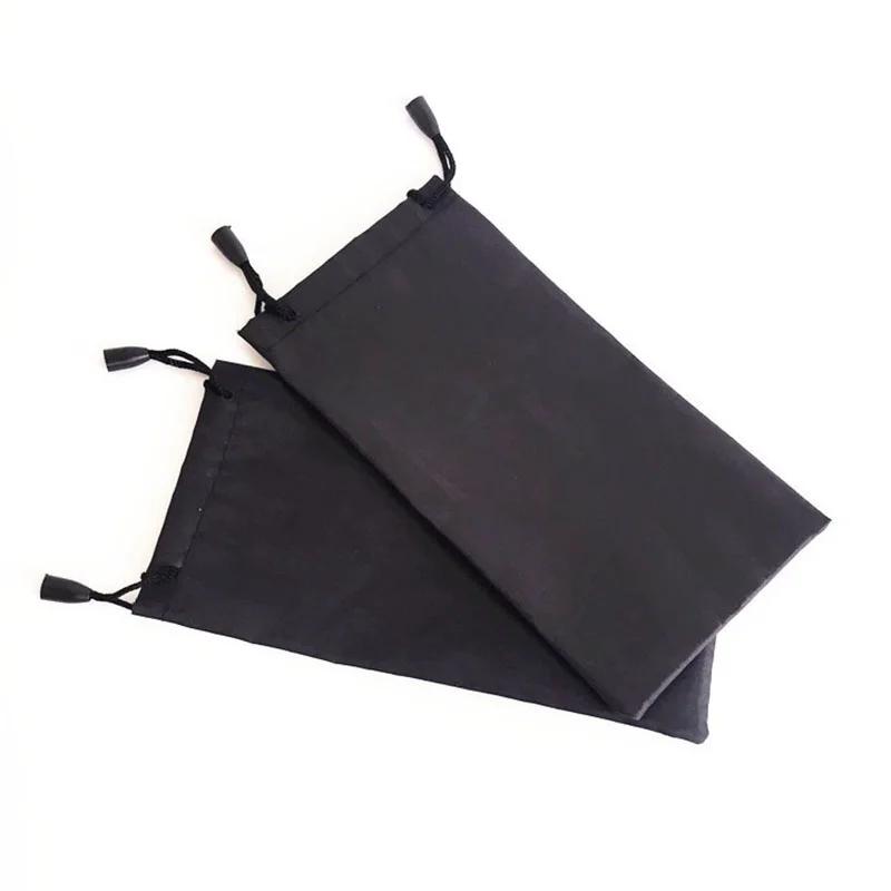 5 stk Svart Solbriller Briller Klut Pose Veske 7,1x3,5" Brilleetui