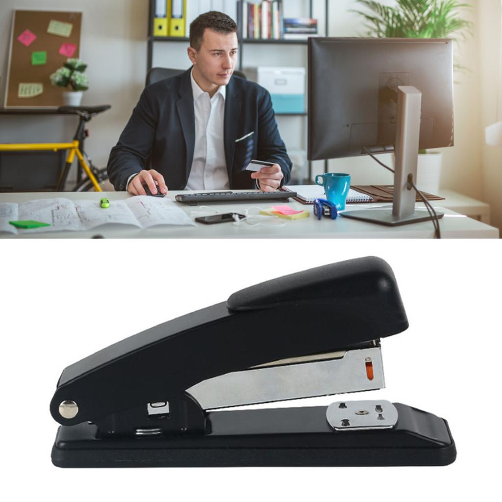 Small Desktop Stapler Handheld Stapler Document Bookbinding Tool for Household Office Use