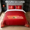 Union Berlin FC Design Bett Bettwäsche-Set 1 Bettbezug + 2 Kissenbezüge Weich Atmungsaktiv Haushalt Bettwäsche