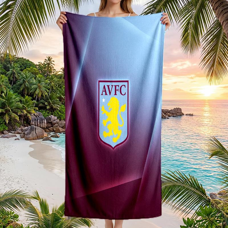 Asciugamano da Spiaggia Aston Villa Football in Morbida Microfibra Asciugatura Rapida Assorbente per Spiaggia Piscina Viaggio