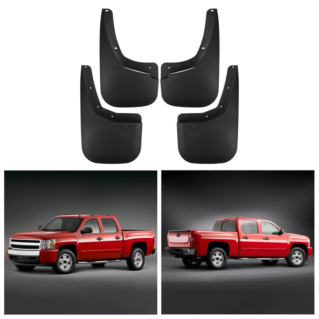Leather Mud Flaps for 2007-2013 Chevrolet Silverado