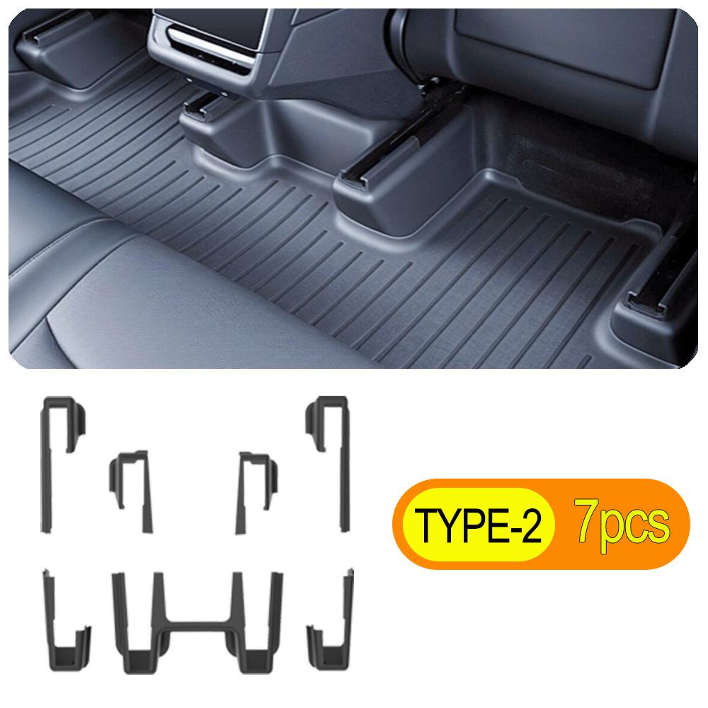 5 7PCS Seat Slide Rail Pad Cover for Tesla Model Y Juniper 2026 2026 Underseat Protector Seat Track Cover Mat Travel Accessories