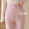 Cotton Pants Female Padded and Thickened Winter Outside Wearing De Down Bottoming Pants High Waist Lamb's Wool Warm Pants