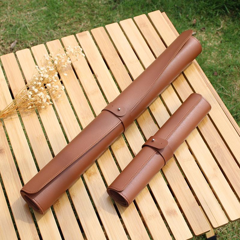 

Extra Large PU Leather Table Mat 55x115cm - Outdoor Camping BBQ Dining Pad, Japanese/Korean Style 43*30cm светло-коричневого