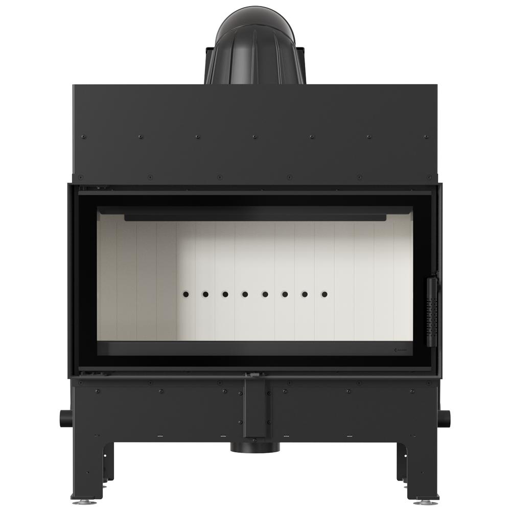 Fireplace Insert Fireplace KRATKI FLOKI L 12 kW Grille Mounting Kit Pipes