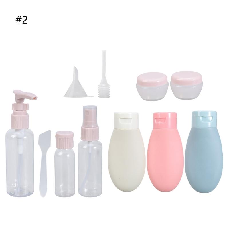 Travel Refillable Bottle Set Spray Lotion Shampoo Shower Gel Tube Bottling Cosmetic Empty Liquid Container Portable Tool