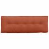 Back Cushion Red Orange 140 x 50 cm Corduroy Fabric