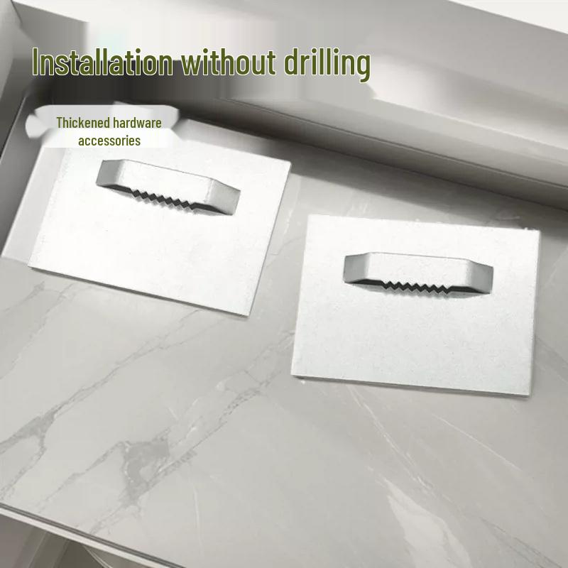 60x80 Adhesive Mirror Hook for Bathroom - Thickened Hardware for Glass or Picture Frame Hanging