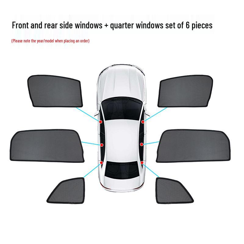Magnetic Sunshade Screen for Chery Tiggo 8 - Heat Insulating Car Curtains