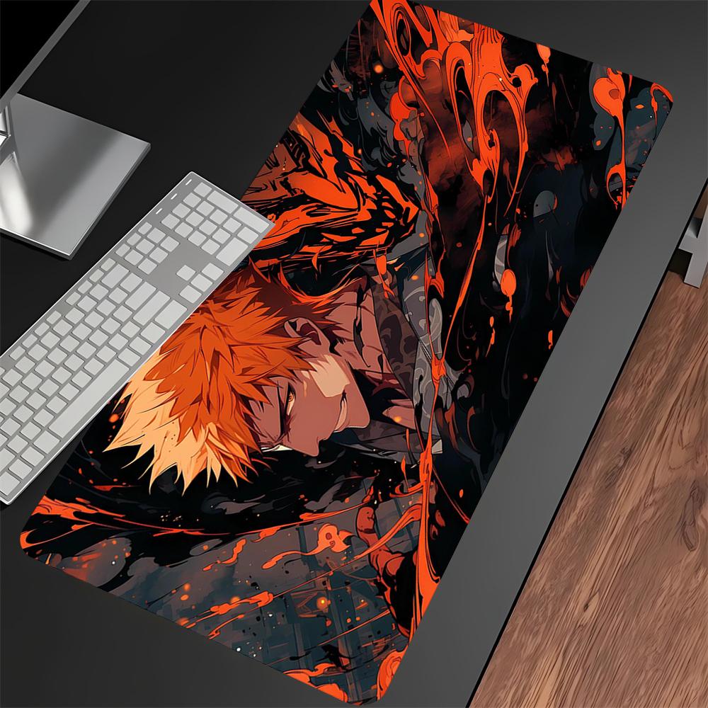 Anime BLEACH Large Mouse Pad Gamer Cabinet Pc Keyboard Computer Rubber Non-slip Desk Mat 900x400 Gaming Accessories Mousepad Xxl