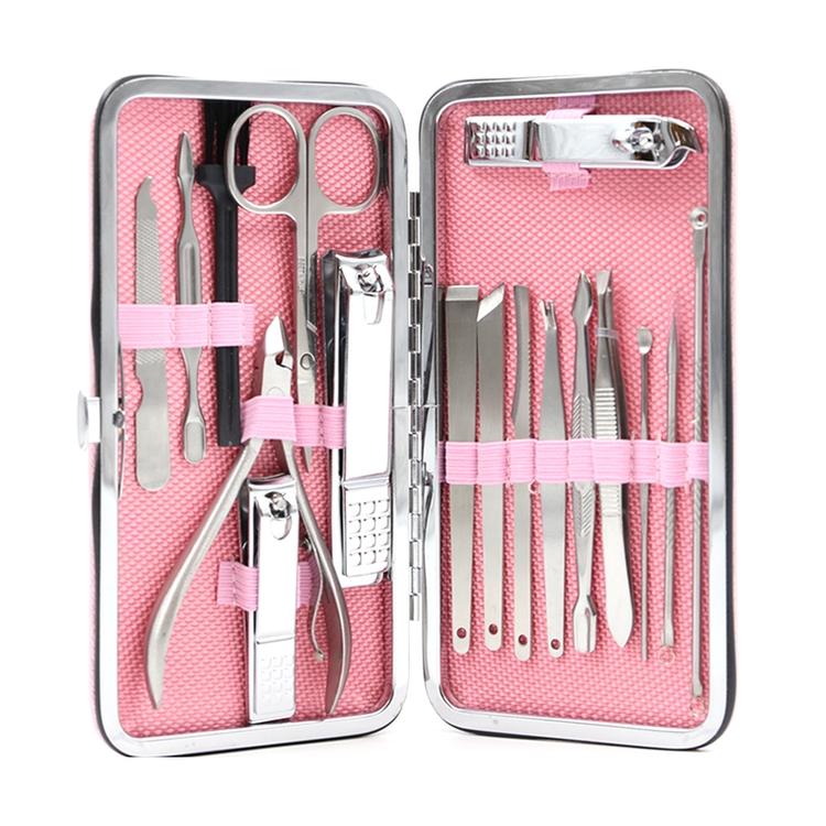 Professional Factory Supplier Manicure Tools Women Grooming Kit Manicure Tools Can Custom logo