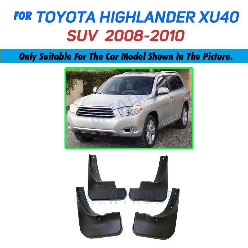 Car Mud Flaps For Toyota Highlander Kluger 2001-2019 Mudflaps Splash Guards Mud Flap Mudguards Fender Front Rear 2002 2003 2004
