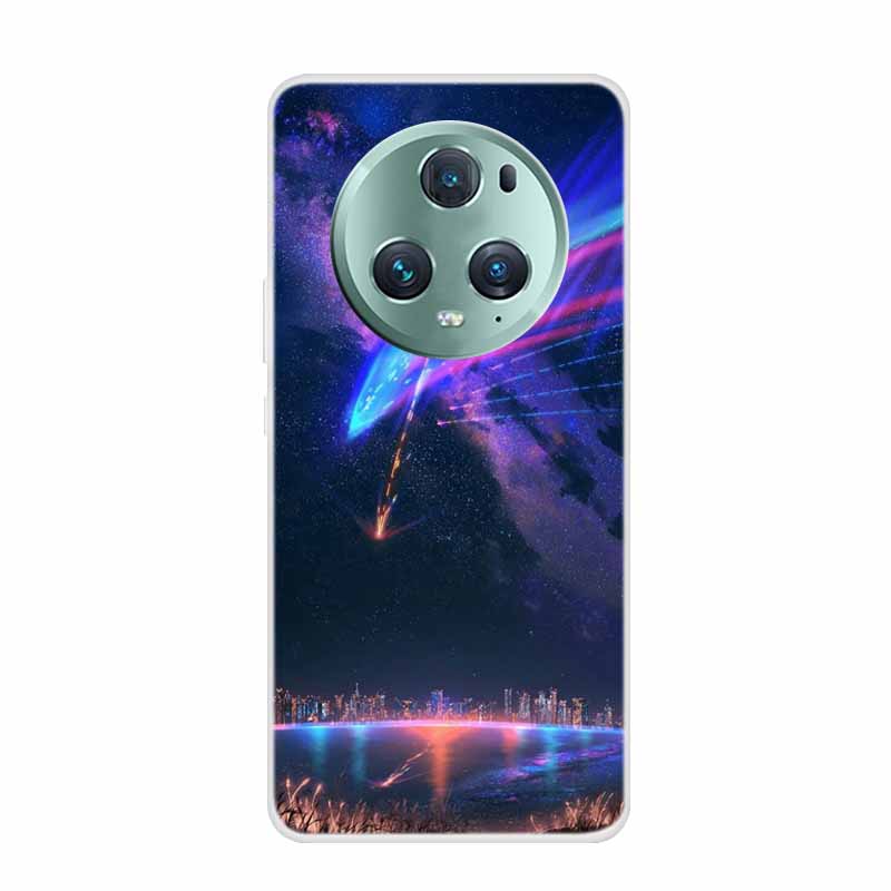 For Honor Magic 5 Pro 5G Case Wolf Lion Soft Silicone TPU Clear Covers for Honor Magic5 Lite Phone Cases Magic5 Lite 5G Fundas