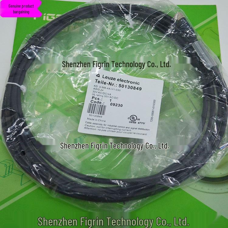 KD U-M8-4A-V1-030 Leuze German Connection Cable - Real Product Photo