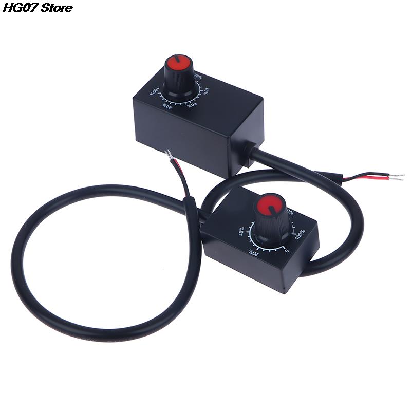 1PC Mini DC 0-10V 1-10V Knob Dimmer 0-100% Scale Electronic Potentiometer for LED Dimmable Grow Lights Power Driver