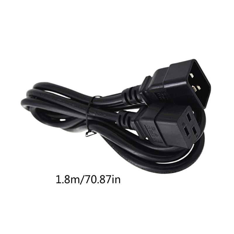 IEC320 C19 Female Port Extension Cable 3Pin Connectors IEC320-C19 to IEC320-C20 Converters Adapter Cable Power Cord