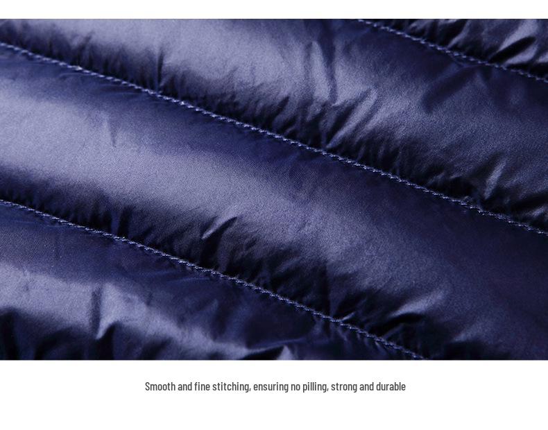 2024 Men's Lightweight White Duck Down Hooded Jacket - Short, Warm, Long Sleeve Outerwear