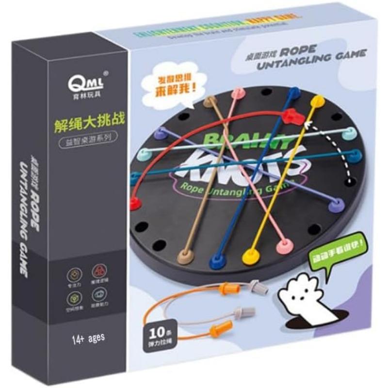 

Brainy Knots Rope Untangling Table, Логическая настольная игра-головоломка, Диаметр 23 см, настольная игра Knots Rope для взрослых детей one set