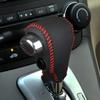 Kompatibel mit 07-26 Honda CRV/Civic Echtleder Schalthebelknaufabdeckung für Automatikgetriebe.