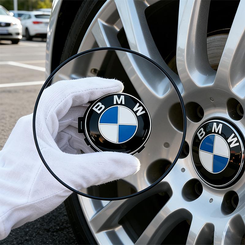 BMW 4Pcs 56mm 68mm Wheel Center Caps For BMW 50th Anniversary M Power Carbon Fiber Hubcap Emblem Badge E46 E90 F10 F30 G20 X5