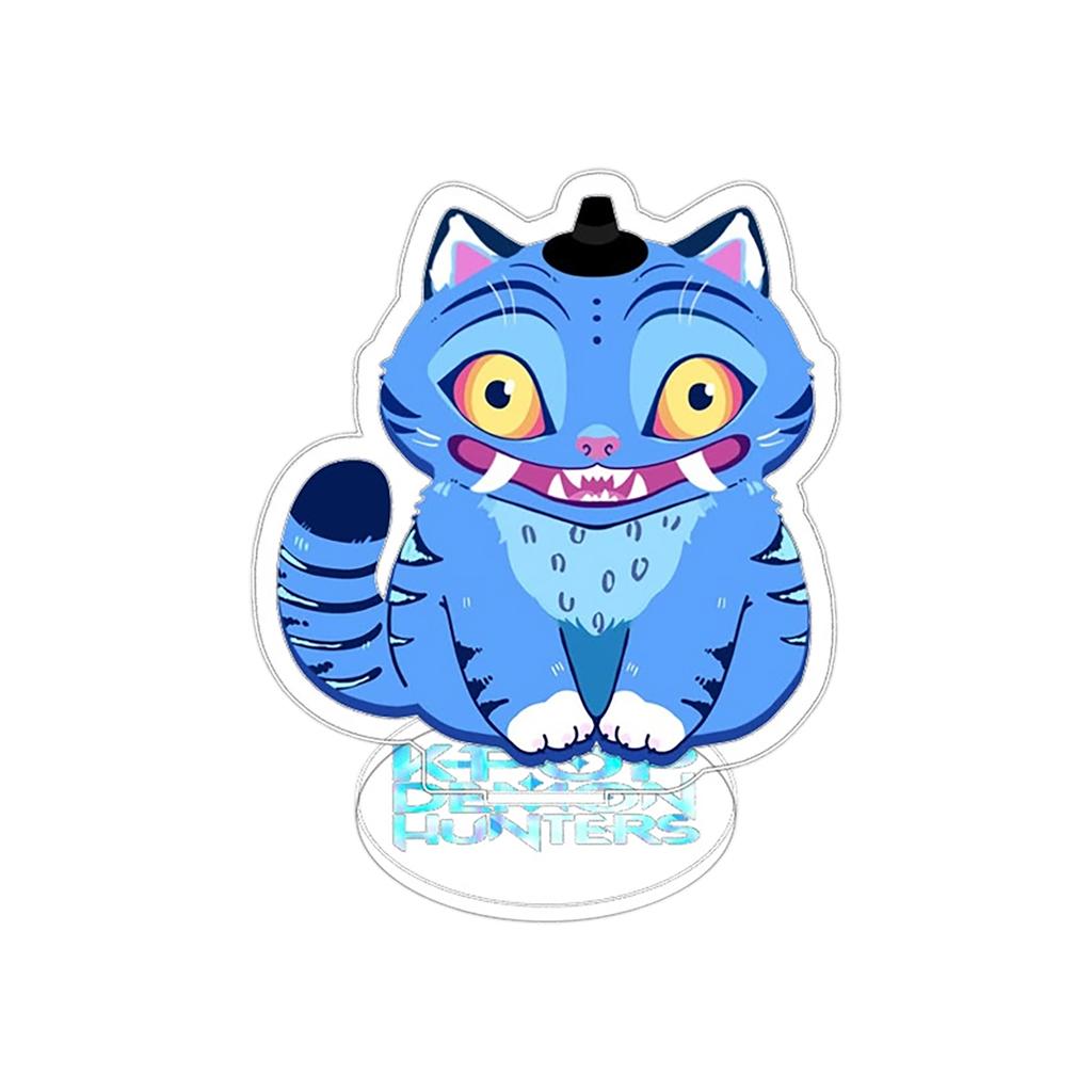 Blue Cat Transparent Double-Sided Acrylic Desktop Ornament