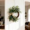 Artificial Olive Leaf Wreath Green Olive Branches With Spring Floral Accents, Farmhouse Wall Door Wedding Arch Window Hanging